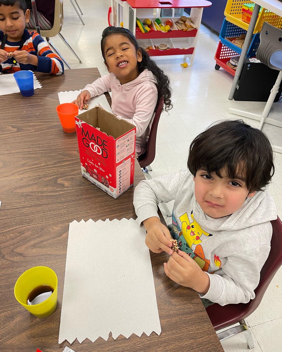 KinderKollegePS's tweet photo. Yummy AND safe for everyone! @madegoodfoods make the perfect snacks for our KinderKollege Kids! We have multiple students with food allergies and these yummy Holiday Sprinkles Mini Granola Bars are safe for all our friends! 😋 #madegood #foodallergies #safesnacks https://t.co/76DqmhIttI