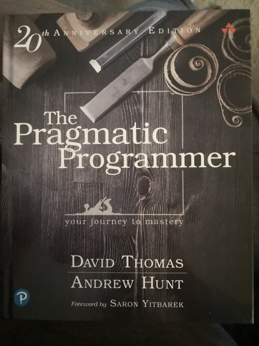 Let's get stuck in then... Next up, the Pragmatic Programmer. #lovetolearn