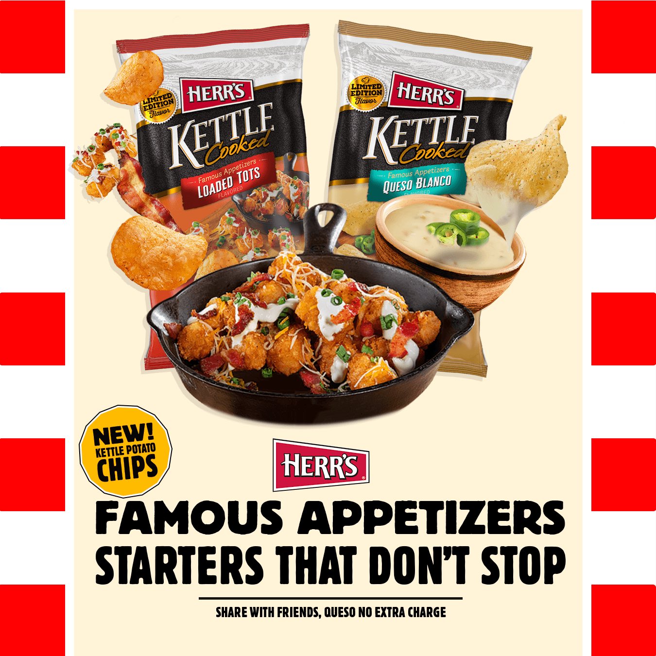 Herr Foods Inc. on Twitter "Try our Loaded Tots Flavored Kettle Chips