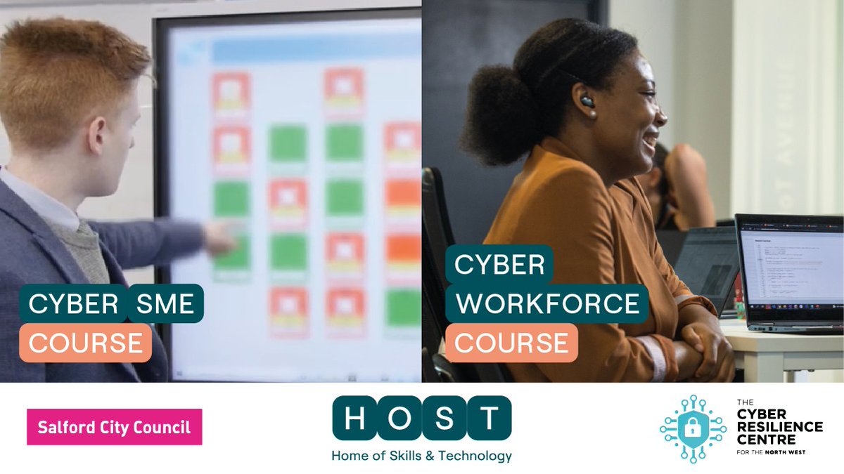SalfordCouncil's tweet photo. Local businesses can benefit from free training &amp; grants to enhance their cyber security, thanks to our innovative approach to distributing business grants. Visit https://t.co/2QAGyoCZi9 for more details @HOSTSalford #DigitalSalford https://t.co/jkbPn7AQVc