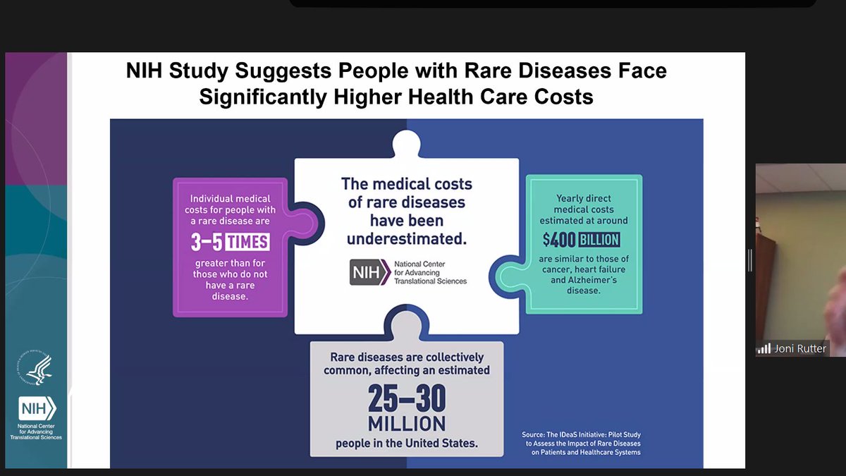 SCADalliance's tweet photo. We need more funding for underdiagnosed / rare diseases like #SCAD. Period. @ncats_nih_gov Dr. Joni Rutter discussing impact of #rare disease, closely matching @EveryLifeOrg burden of care/rare study. #SCADheart #CommunityCongress https://t.co/Ups4x7jSWc