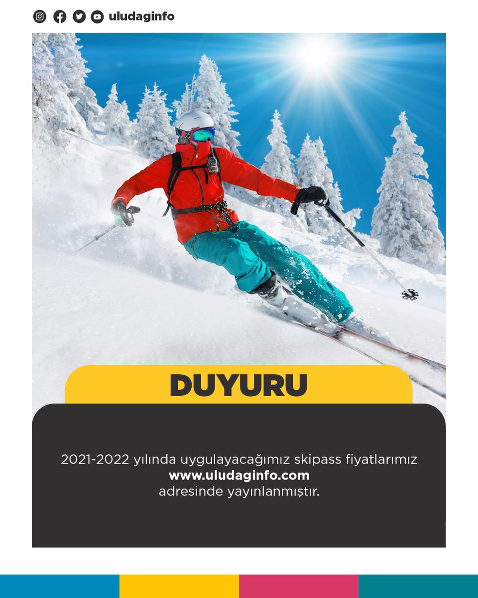 2021-2022 yılında uygulayacağımız skipass fiyatlarımız uludaginfo.com adresinde yayınlanmıştır.