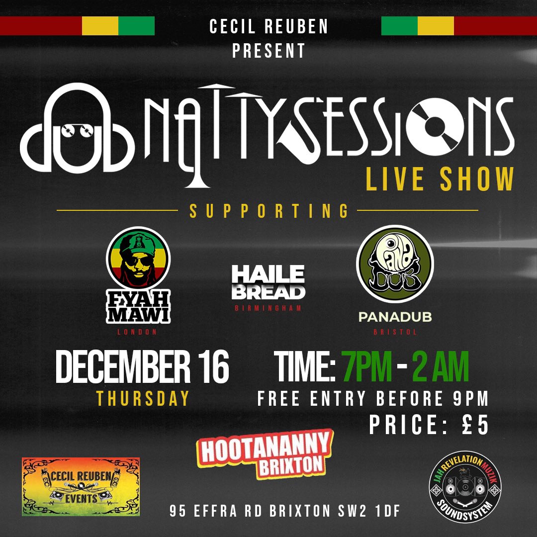 Dubnattysession's tweet photo. Next week live and direct In Brixton https://t.co/AQ67axnCS8
