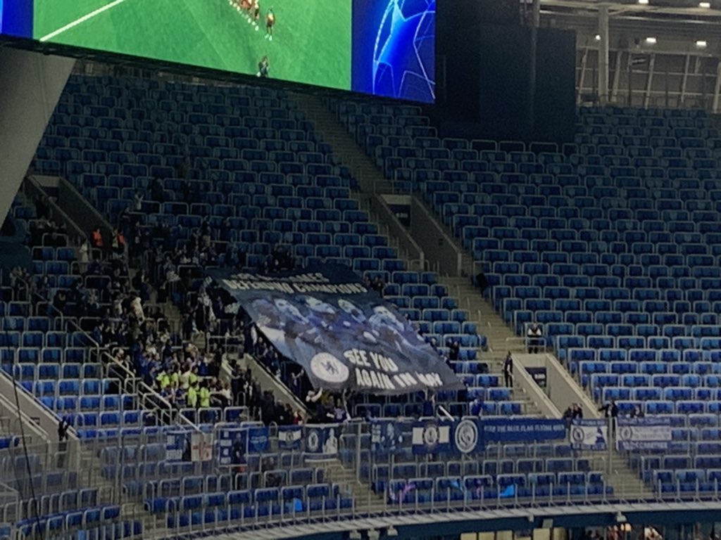 «Петербург приветствует действующих чемпионов. Увидимся снова в мае».

Амбициозно