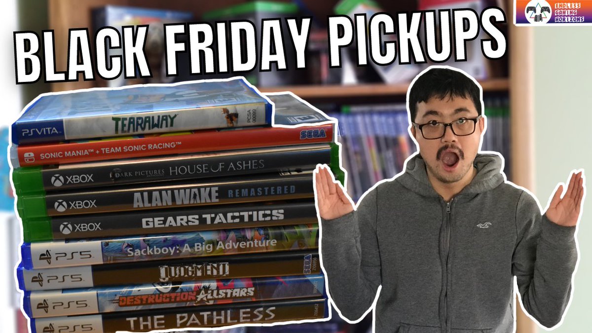 EndGamHor's tweet photo. any games u picked up during black fri in which u think r worth checking out?

watch here: https://t.co/59GbbnqS4B

#pickupsvideo #videogamecollecting #videogamehunting #switchcollection #xboxcollection #ps5collection https://t.co/KIj90SFm6W