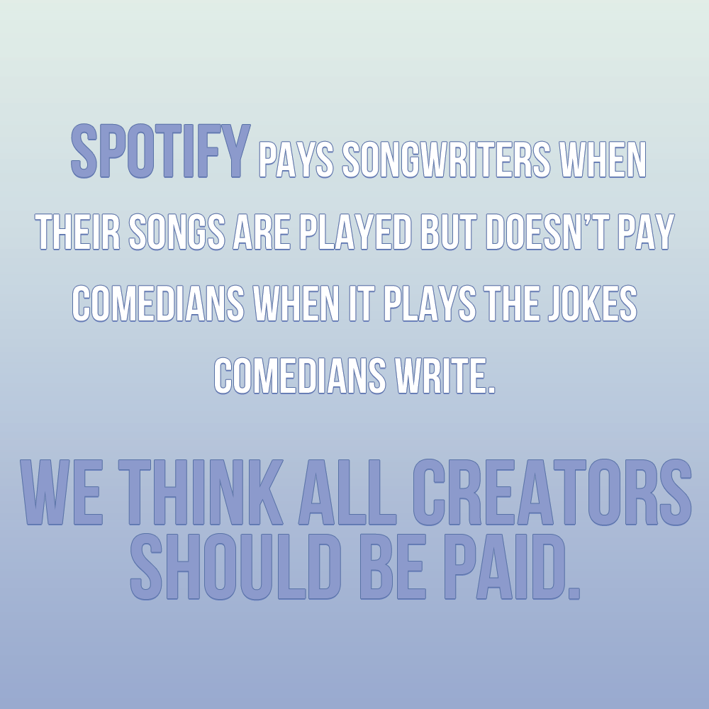 800pgm's tweet photo. 800 Pound Gorilla was founded to help comedians spread the laughter. While the comics do the stand-up, we stand behind them in this next chapter. We hope you'll join us in supporting ALL creators. #StandUpOnSpotify https://t.co/PzaupndJ7l