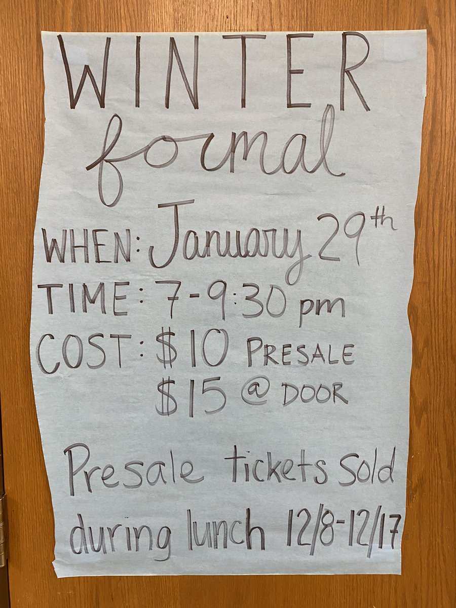 Winter Formal Info!