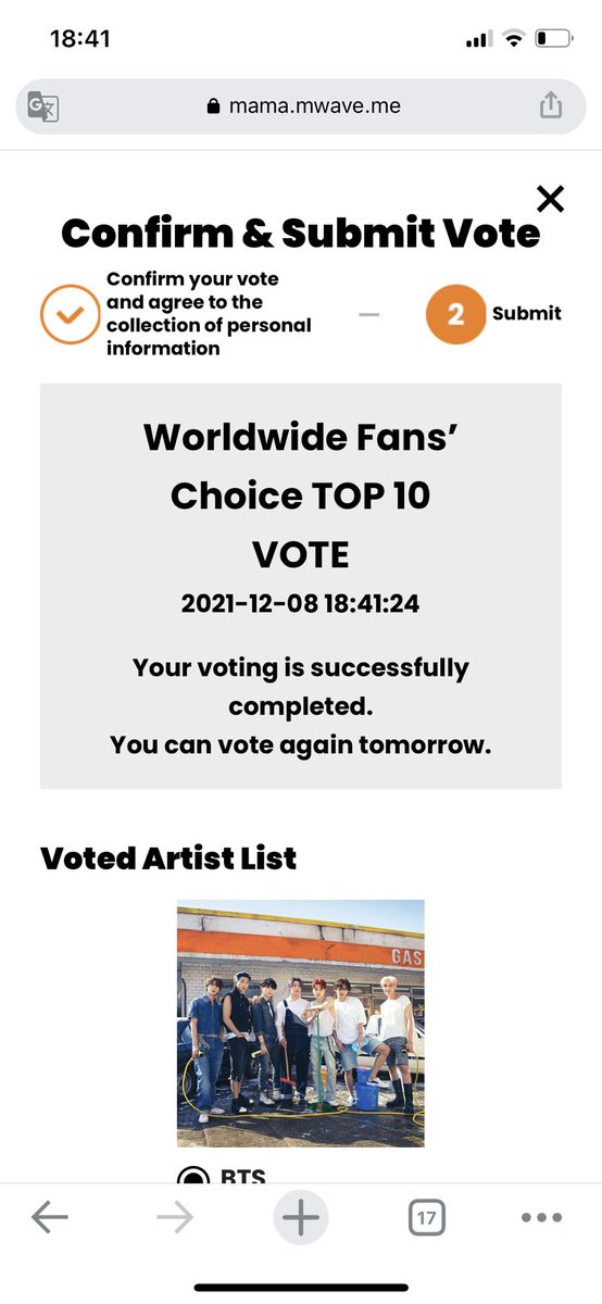 vantaebubble's tweet photo. ARMY VOTE ON MAMA FOR BTS!!!
Lleva menos de 2 minutos votar por los tannies, háganlo con todas las cuentas que puedan y tengan ✨

https://t.co/AnG5QgeY9T

#BTS #ARMYGameOnMAMA #ARMY GLOBAL VOTING PARTY https://t.co/138MOdXQur