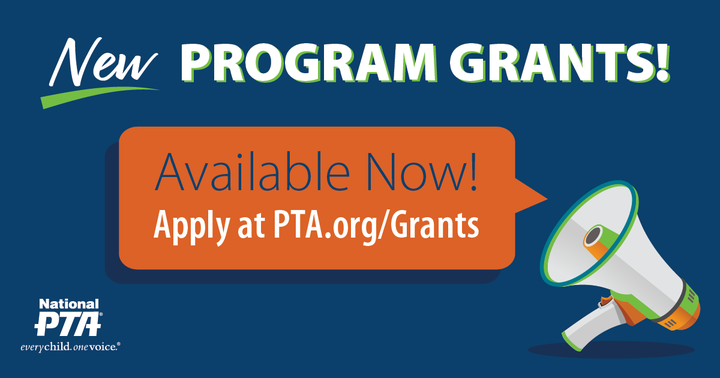 Grants are now open in the areas of STEM, digital safety and healthy lifestyles. Yes, MORE grants are available! Your PTA should apply today at PTA.org/Grants

❗ DEADLINE IS THIS FRIDAY❗