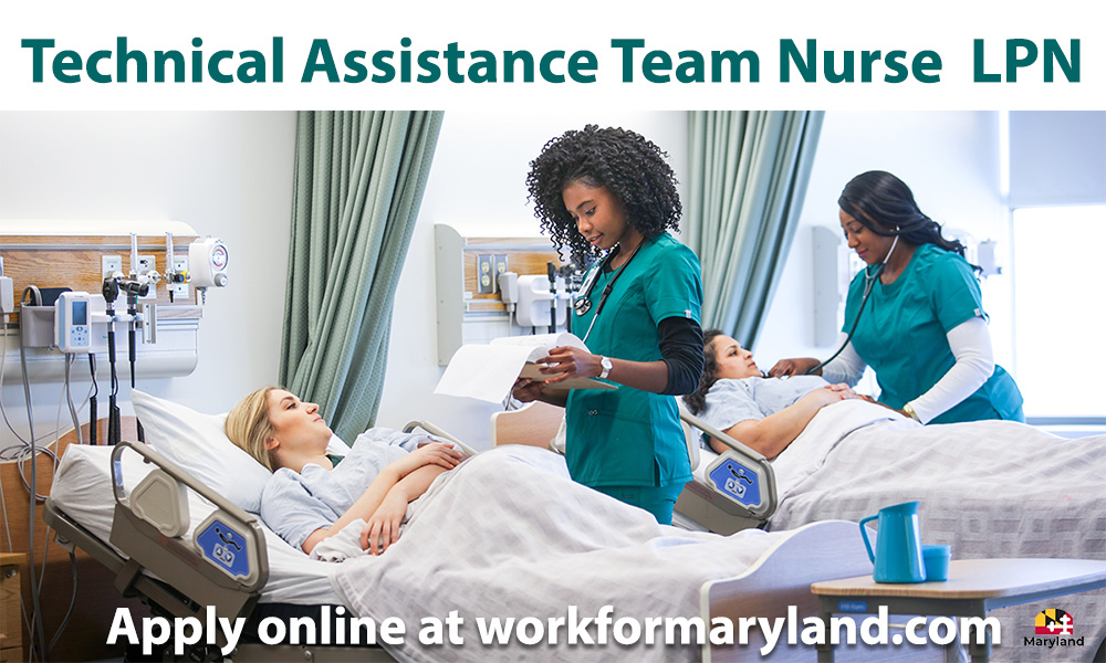 Marylandgovjobs's tweet photo. The Maryland Department of Health is looking for a Technical Assistance Team Nurse LPN for the COVID Recovery Division in Baltimore City.
Apply here: https://t.co/yEWdQKN8Ti
More info: https://t.co/0YRleH714r
#MdStateJobs #TechnicalNurse #Nursing #LPN https://t.co/Yxxi0psmCP