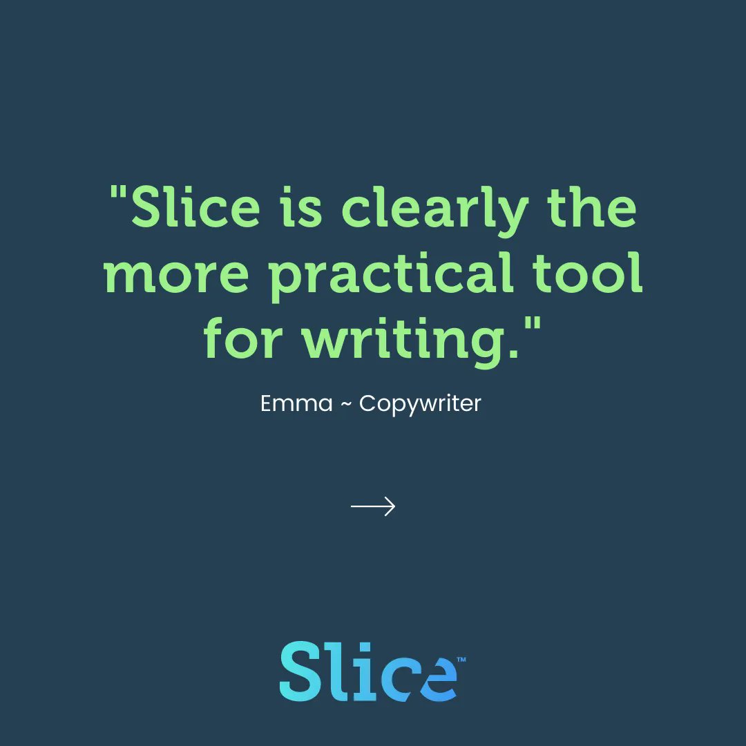 Slice_Tech's tweet photo. The word processor as we know it was designed in 1979 for typists – not writers. Well…it hasn’t changed much since then.

Are you ready for a solution that actually supports your working flow and helps you create your best work?

#digitalmarketing #writingcommunity https://t.co/ytiZ9WtXJZ