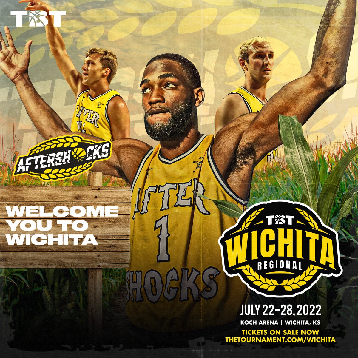 Year 3 with the BEST FANS IN TBT 

🌾 Wichita Regional: July 22-25
🌾 TBT Quarterfinals: July 28 

ALL AT KOCH ARENA: thetournament.com/wichita