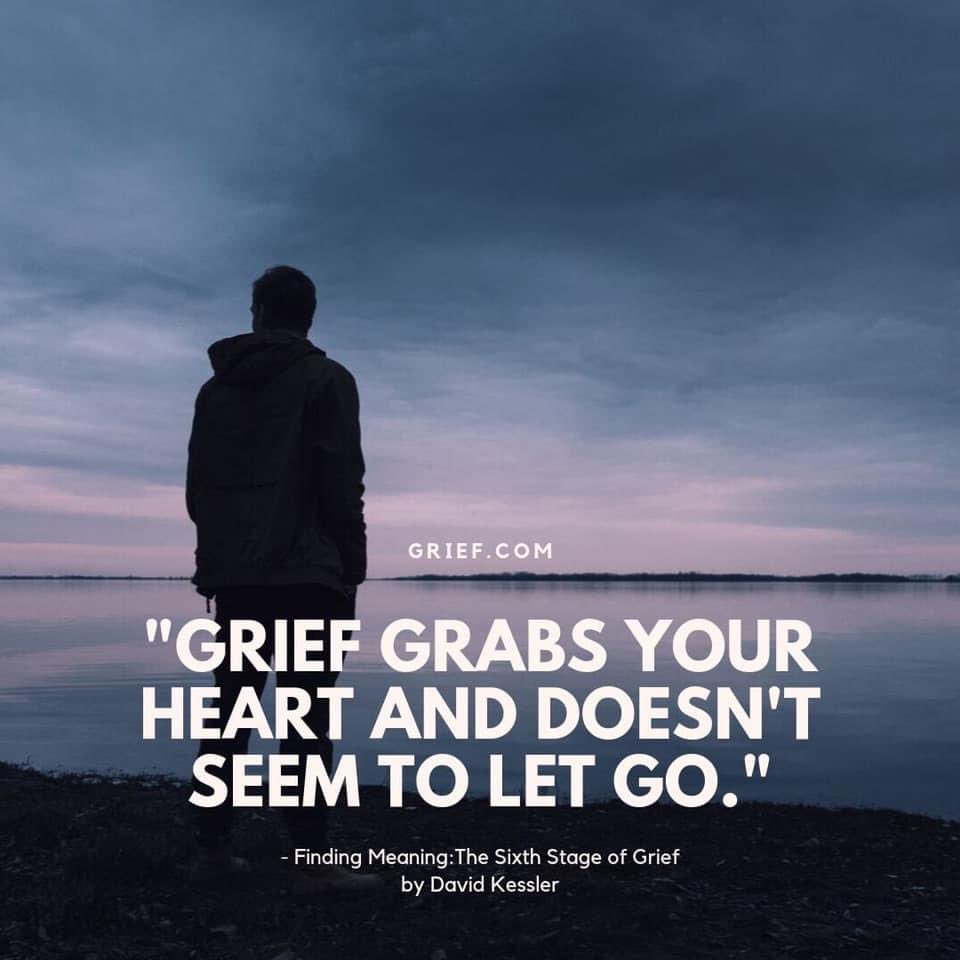 IamDavidKessler's tweet photo. You’ll grieve forever but the goal is to grieve with more love than pain, in your own time and in your own way. Thoughts? 

#grief #findingmeaning #sixthstage #davidkessler https://t.co/MRTpnDdtSf