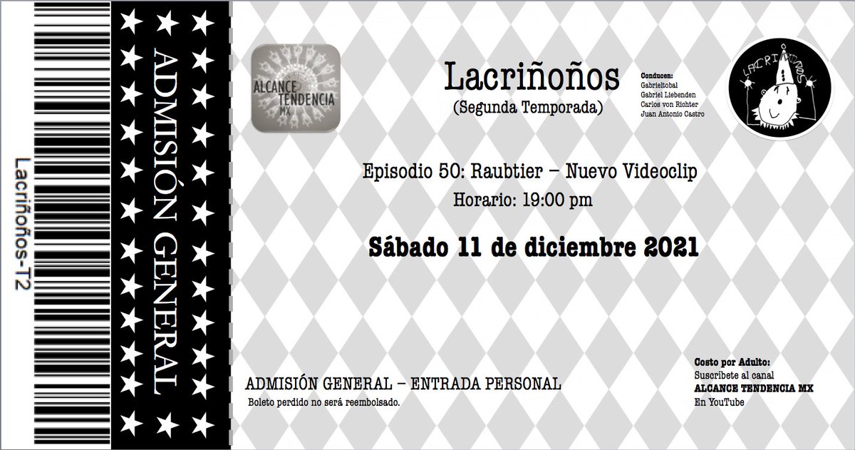 lacrinonos's tweet photo. En el episodio de esta semana, ¡el quincuagésimo de Lacriñoños!, analizamos el videoclip de Raubtier.

Además: ¡conductor invitado sorpresa!

Sábado 11 de diciembre de 2021

https://t.co/rHk4T5cBkn

#Lacrimosa #Leidenschaft #Raubtier https://t.co/hXhOMOWIND