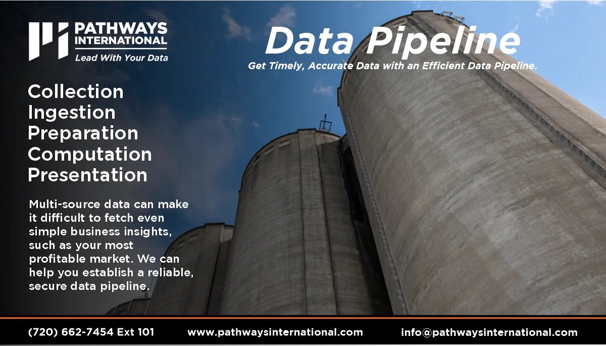 PathwaysIntUS's tweet image. Data pipelines, by consolidating data from all your disparate sources into one common destination, enable quick data analysis for business insights. Looking to implement a data pipeline for your company or organization? Schedule a free assessment today! buff.ly/2Xz4NQV