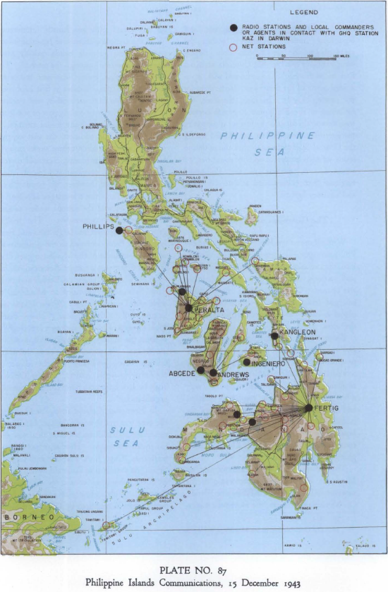 For all the comms/signal folks out there: Guerrilla #radio stations for Philippine Island #communications, from 'Campaigns of MacArthur in the Pacific':