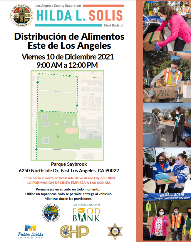 lacountyparks's tweet photo. Join us on Friday, December 10th for a FREE drive-thru food distribution at the #SaybrookPark from 9:00AM - 12:00PM! 🚗🌳🍽️ #LetsFeedLACounty https://t.co/imZzceP2nN