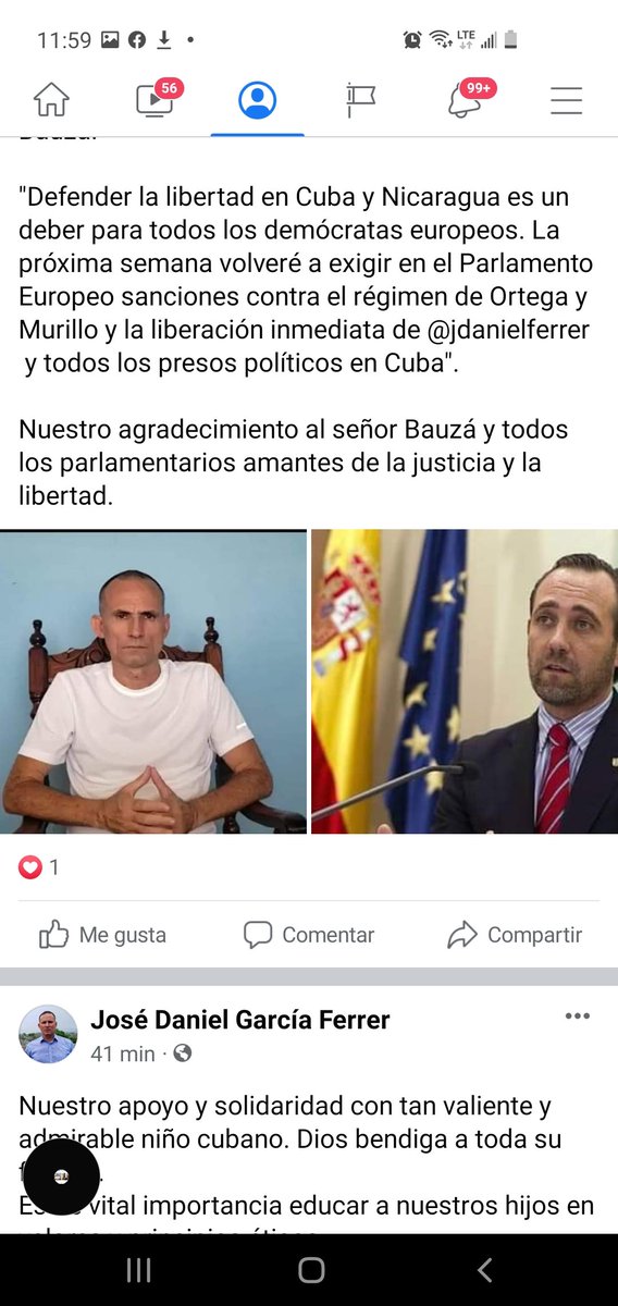 jdanielferrer's tweet photo. #SOSCuba. #DDHH. #SOSFerrer 
Soy @anabelkisfg 
Pronunciamiento de Eurodiputado @JRBauza https://t.co/wEfR7Y3z8t