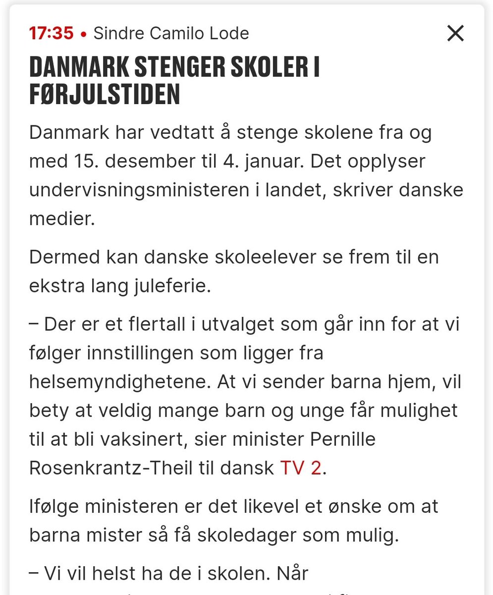 Hallo <a href="/jonasgahrstore/">Jonas Gahr Støre</a> og co! 
Se og lær av Danmark <a href="/ingvildkjerkol/">Ingvild Kjerkol</a> <a href="/BartonBrenna/">Tonje Brenna</a>