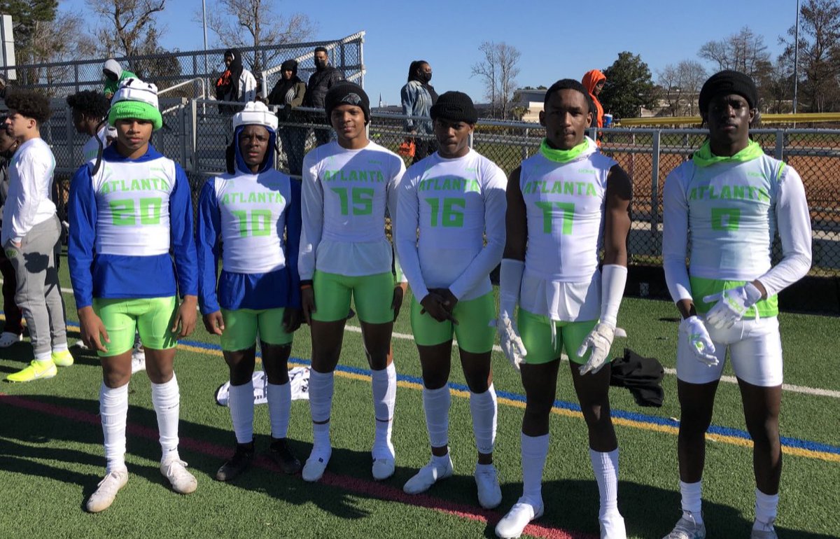 GrindFactory7v7's tweet photo. Picture taken by @fbscout_florida while at @NFA7v7 tournament in Myrtle Beach last spring 

Over 15 POWER 5 offers for these young men , college coaches come &amp; get our 2024 guys #TheyHunt @DemetricDWarren https://t.co/4Kc2WWBb0n