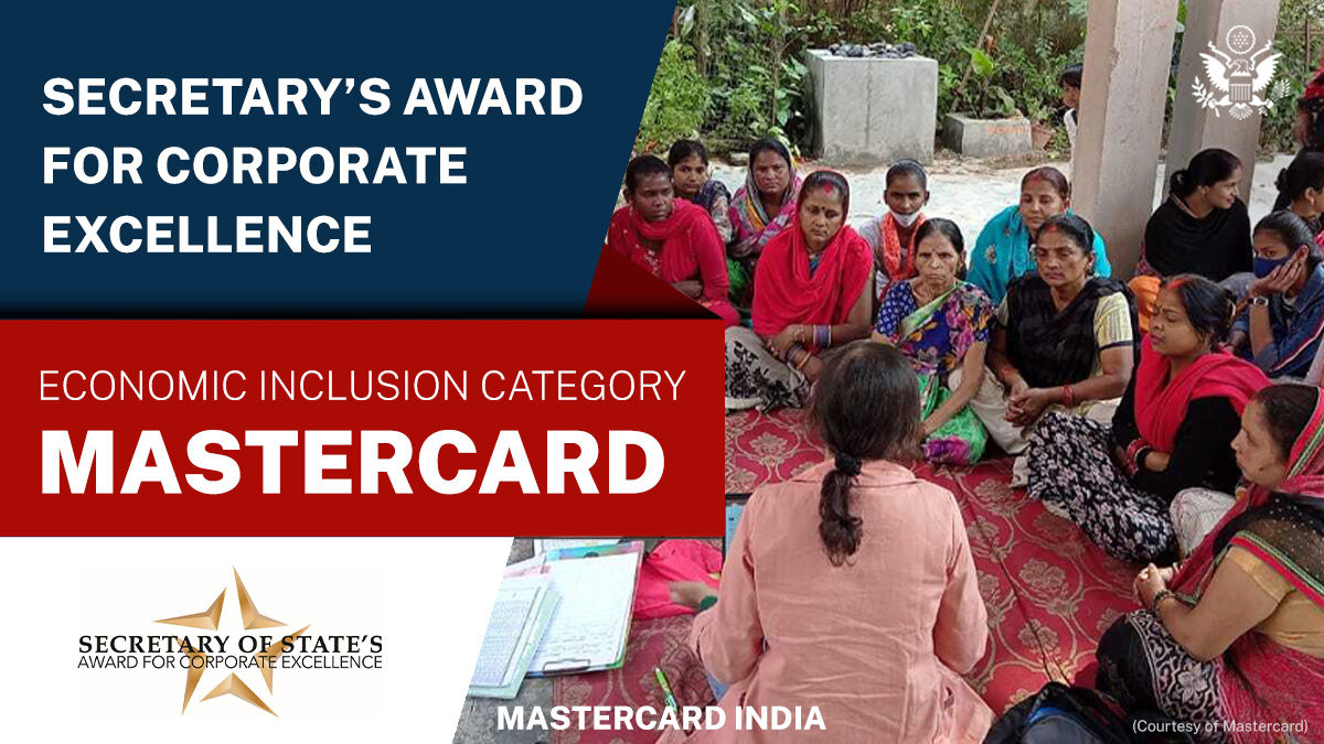 Watching <a href="/Mastercard/">Mastercard</a> CEO <a href="/MiebachMichael/">Michael Miebach</a> accept U.S. <a href="/StateDept/">Department of State</a> corporate excellence award from <a href="/SecBlinken/">Secretary Antony Blinken</a> for our #FinancialInclusion work in India—incredibly proud of our team! #SecStateAce #inclusivegrowth