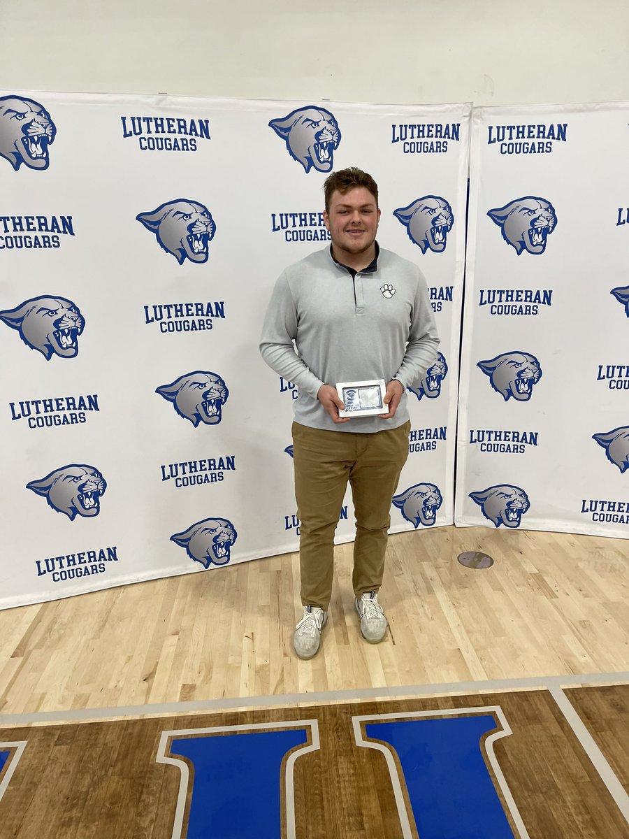 ARustemeyer44's tweet photo. State Chip last week, Cougar Character this week!! STUDENT-athlete!! #MoreThanFootball https://t.co/UDt1q66uNd
