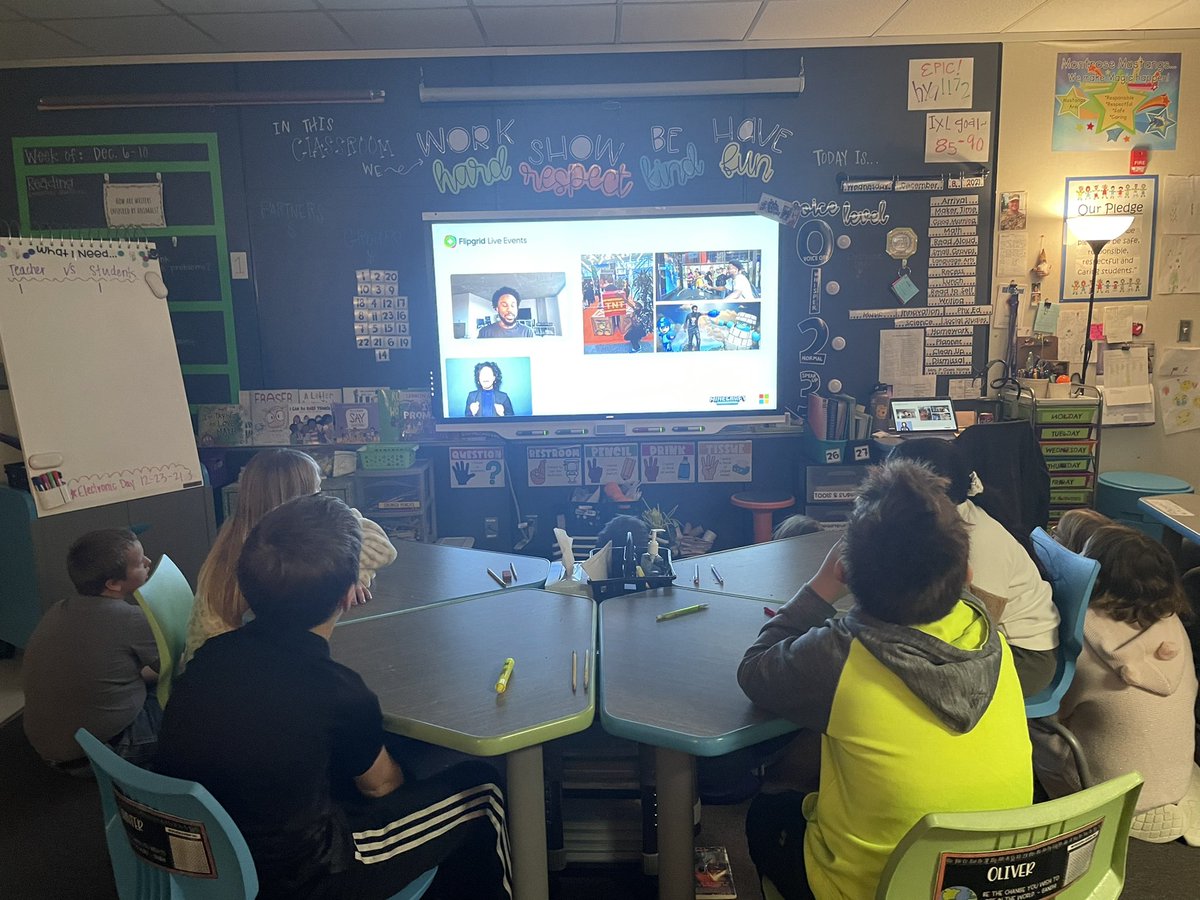 Students were able to watch and learn from experts about what it takes to work and code for Minecraft! #flipgridlive #coding #enjoywhatyoudo #theMESway