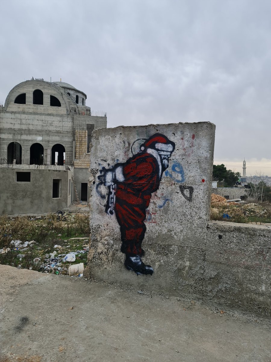 Sabaaneh's tweet photo. #MerryExMas From #palestine. from where #Christianity started and #Jesus was born.
#streetArt #graffiti https://t.co/OpxRaPlsU1
