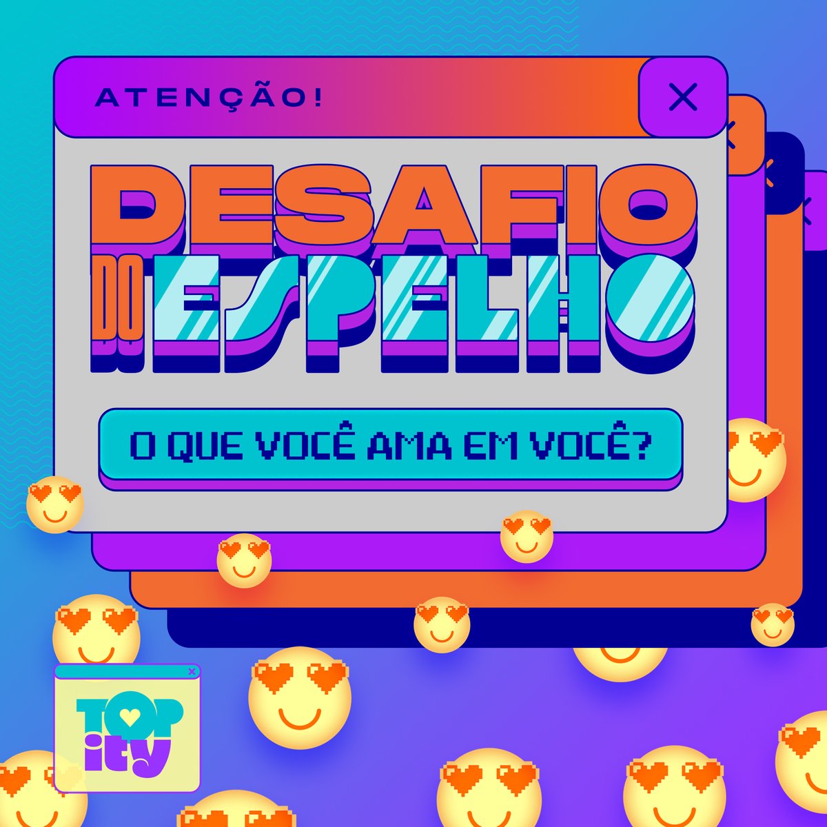 unicefbrasil's tweet photo. ✨ desafio do espelho: o que você gosta mais em você? ✨
Tá difícil escolher uma coisa? No #Topity você encontra 8 desafios interativos pra fortalecer a sua autoestima. 
Jogue agora: https://t.co/WpDXXk7qhi https://t.co/G9ApYiN6tm