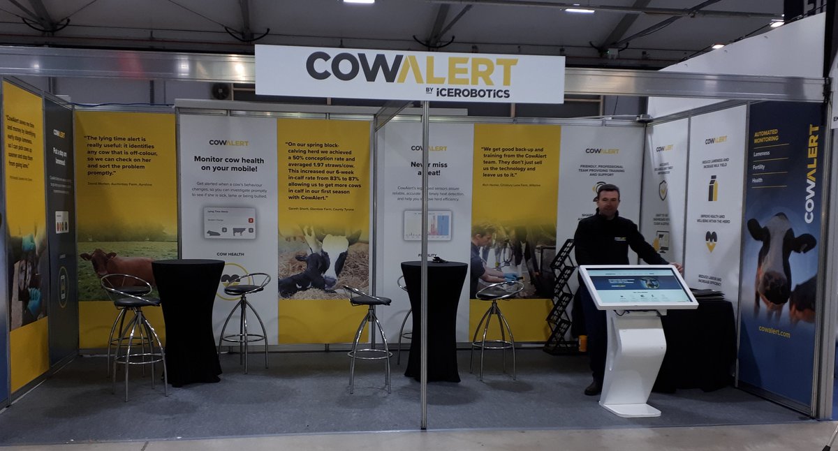 Ice_Robotics's tweet image. Looking for an automated heat detection system that can not only help you boost fertility rates and make you more money, but also reduce lameness and monitor health? Come and see us at the RUAS Winter Fair (Belfast) tomorrow.  #WinterFair21 #CowAlert