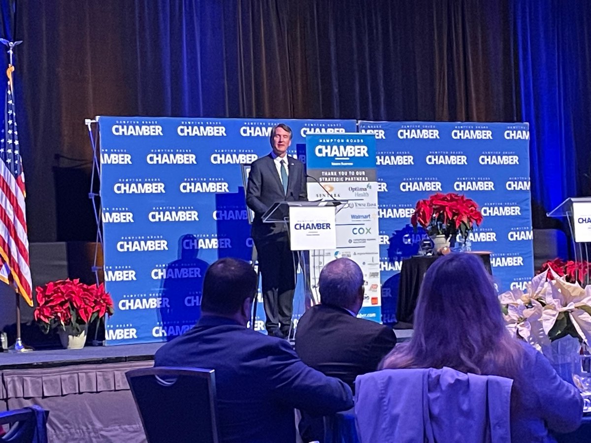 WeaverSarah08's tweet photo. “We are Team Virginia.” - Governor-Elect Glenn Youngkin

Thanks to @Chamber757 for the opportunity for @CoxVA to be a part of today’s event. https://t.co/aARIZAiPdo