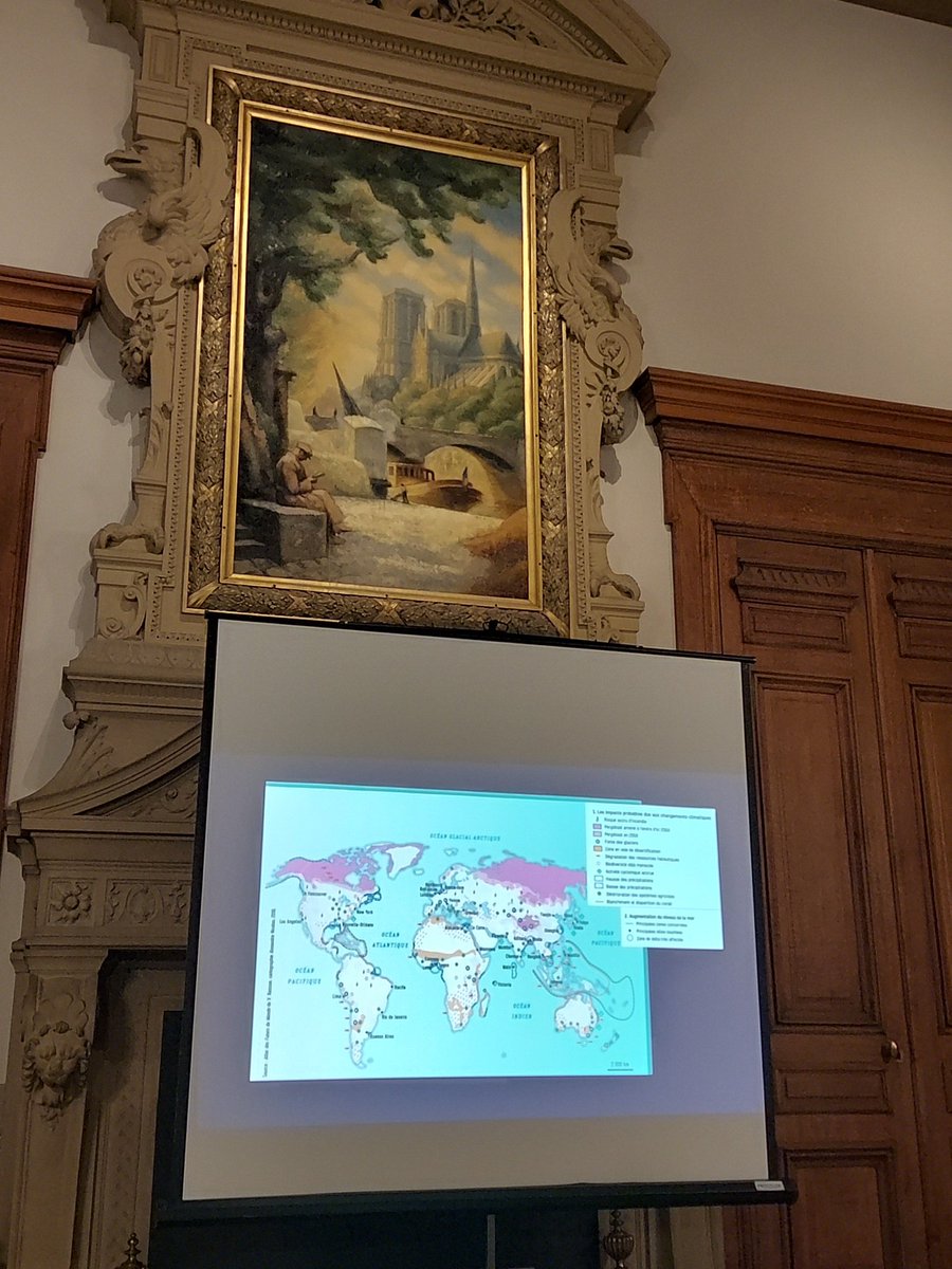 ElianCarsenat's tweet photo. Enjeux #géopolitique du #climat - conférence passionnante d' @angelique_palle à @AcademieClimat @Paris avec @chronikfr. #migration #climatechange https://t.co/FsJfJ5CgUU