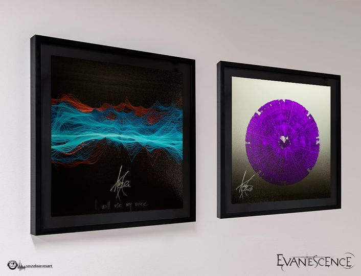 Last year, I got to work with @SoundwavesArt and artist Tim Wakefield to create art from the sound waves of “Use My Voice” and “Bring Me To Life.” All the profits went to @ChildrenInConflict and their life-saving work. Get yours in the link below.
 
soundwavesartfoundation.com/collections/ev…