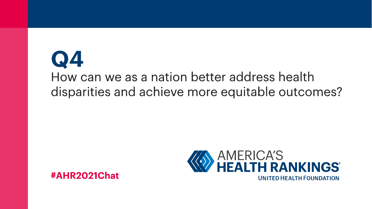 UnitedHealthGrp's tweet photo. America’s Health Rankings 2021 Annual Report outlines the most pressing health trends &amp; challenges and uncovers the disparities that exist among different populations and communities. #AHR2021Chat

Learn where these disparities are most critical: https://t.co/5vw0qq9Mol https://t.co/tK44C9g6uq