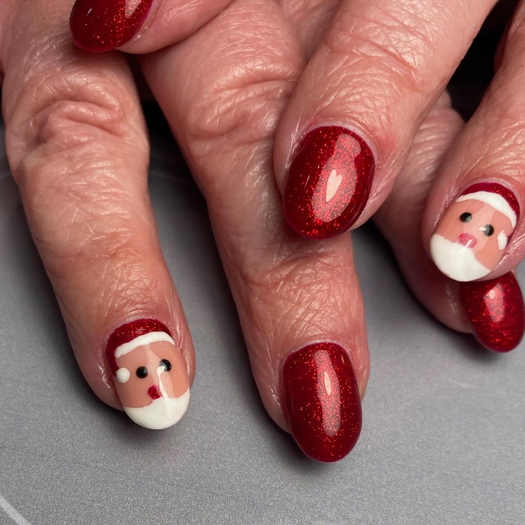 Nailspachester's tweet photo. ‘Good Gossip’ Santas - nothing more Christmas than Santa Nails https://t.co/IiudBvOcop