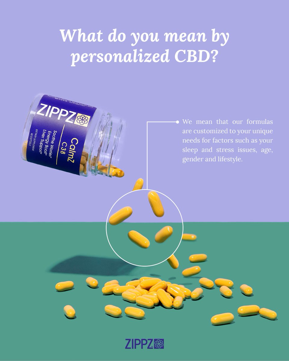 zippzwellness's tweet photo. While there is the standard dose of CBD, it only makes up 8% of the content. The other 92% of all natural ingredients are based on your needs, symptoms, and lifestyle. Learn more about how you can get personalized CBD on https://t.co/pjJP2chhJr. #ZIPPZWellness https://t.co/SbUiYlbXiq