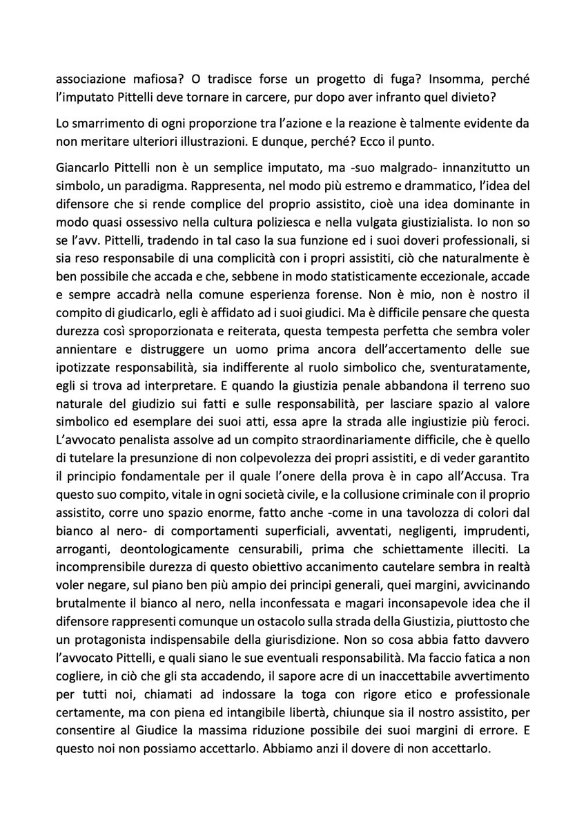 gdcaiazza's tweet photo. GIANCARLO PITTELLI, LA TRAGEDIA DELL’IMPUTATO-SIMBOLO
Nessuna persona dotata di buon senso e di un minimo di onestà intellettuale può ignorare la dimensione anomala dell’accanimento giudiziario che continua a colpire l’avv. Giancarlo Pittelli...
⬇️
https://t.co/xzCEmcA6bh https://t.co/w8Pk7KusTC