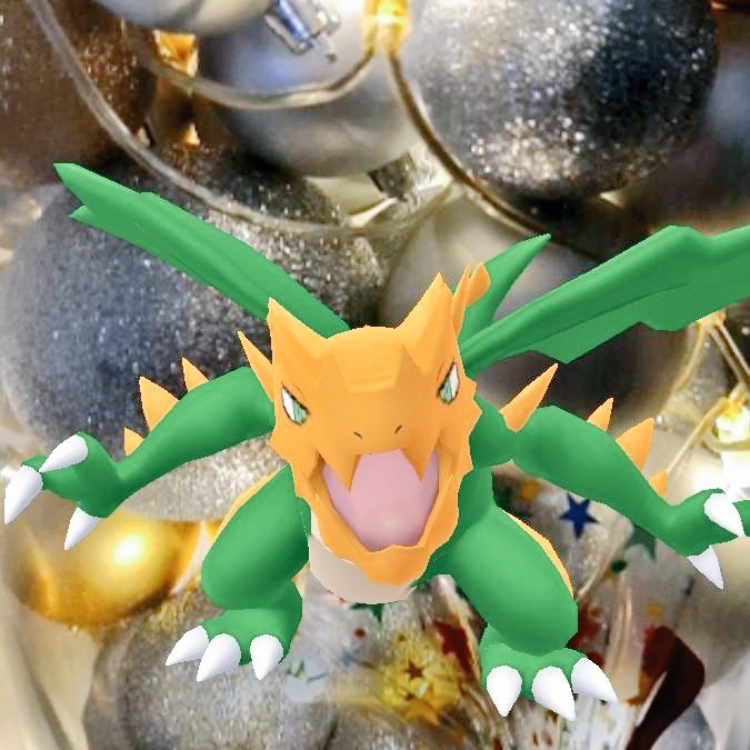 torterry's tweet photo. Just got a shiny Drudiggon in #PokemonGO. Looks amazing in the Christmas holiday. https://t.co/vQ641JiCEq