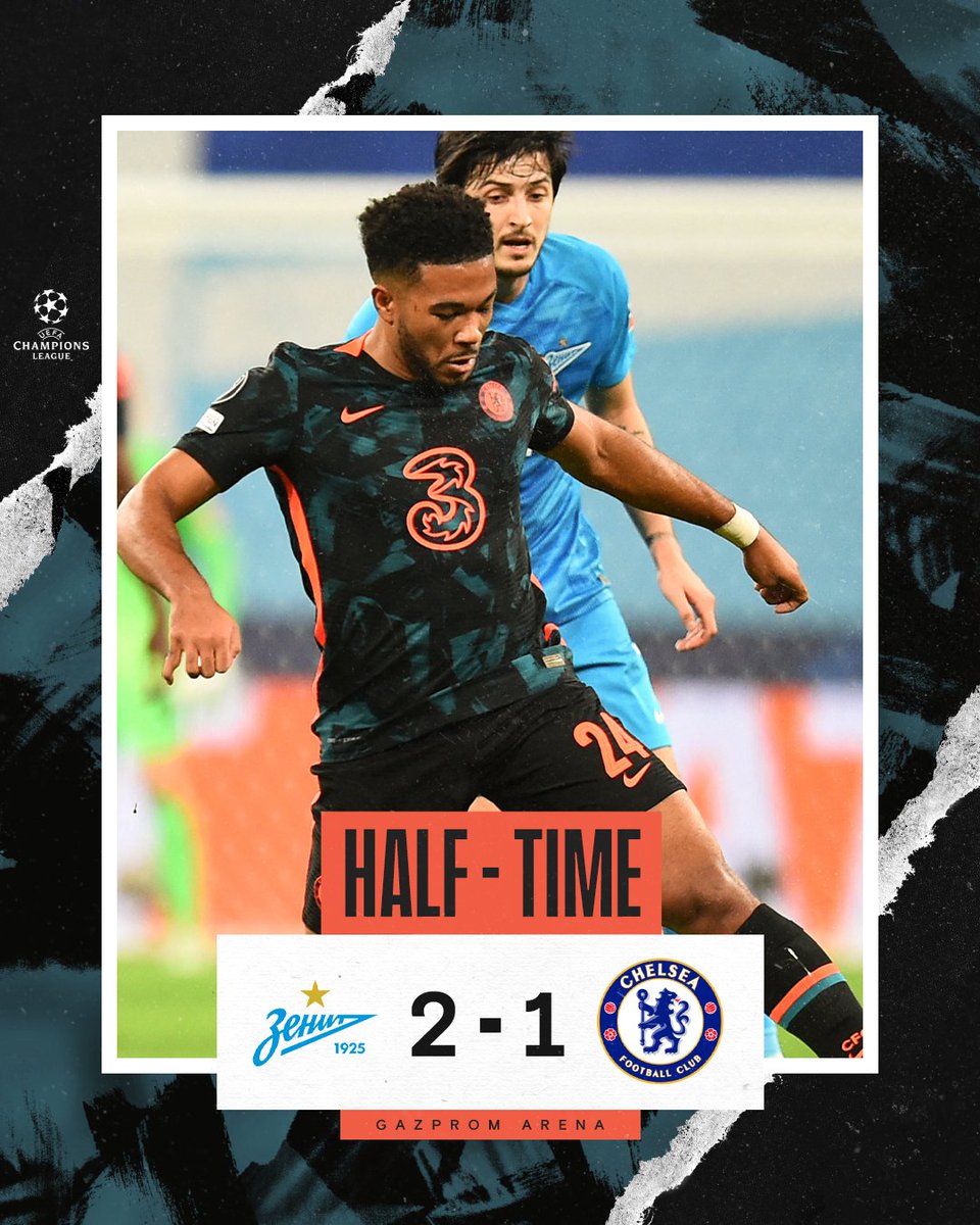 ChelseaFC's tweet photo. Behind at the break.

🔵 2-1 ⚫️ | #ZenChe https://t.co/nM0qp1NM4f