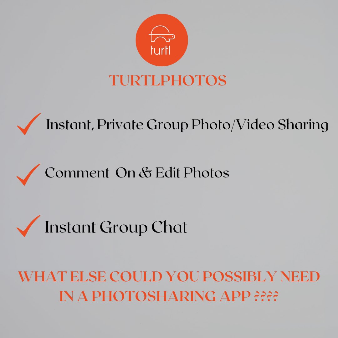 What else could you possibly need?👉 📱👉bit.ly/theturtlapp

🎥👉bit.ly/turtlappvideo

#share #chat #private #downloadnow #bestapp #youwontregretit #youllloveit #privatealbums #lockedalbums #bestapps #nodownloads #stayincontrol #secure #amazingapp #innovation #turtlphotos