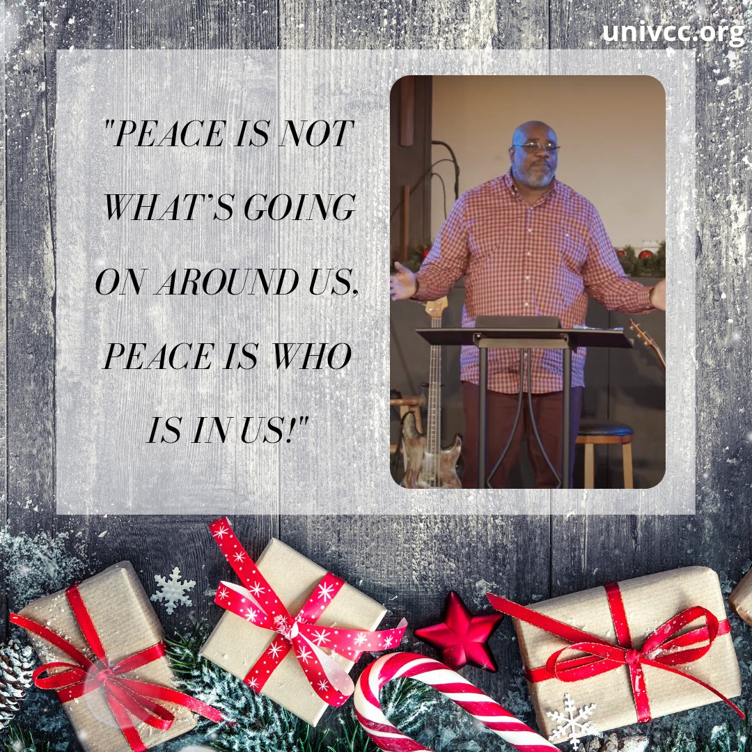UCCLosAngeles's tweet photo. "Peace is not what’s going on around us, Peace is who is in us!" //
Sunday Pastor @RudyHagood began our Christmas series preaching on "The First Gift Of Advent: Peace".
(Philippians 4:4-9)
Watch Sunday's service at https://t.co/po5rN25aPl.
#DearGod #Advent #Peace
#uccLA #Cotk21 https://t.co/RF6tZGR67h