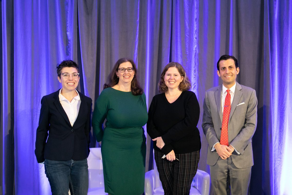 Image of (left to right) Dara Lind, Theresa Cardinal Brown, Kerri Talbot, and Alex Nowrasteh