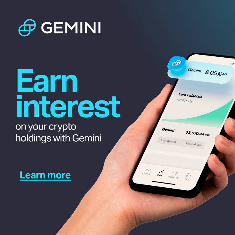 Gemini's tweet photo. 👉 Put your #crypto balance to work. With @Gemini Earn, you can receive up to 8.05% APY on your #cryptocurrency, including #stablecoins. Install now and starting earning!