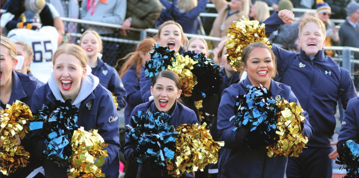 ShepherdU's tweet photo. Join the Ram Fam—and Ram Band—on Fri., Dec. 10, at 9:45 a.m. to send off the football team as it leaves for the semifinal game in Michigan. We’ll be gathering on the Midway and along King St. to give the team a dose of Ram spirit. No RSVP needed—just show up and cheer!💛🐏💙 https://t.co/6l3MtXGo4c