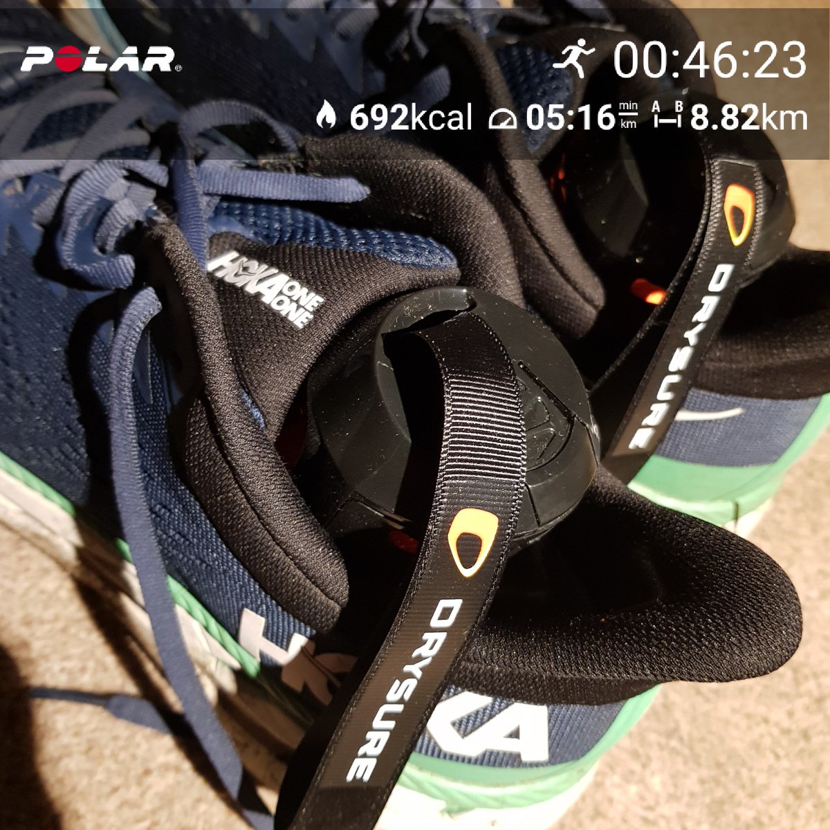 Ibby_tri's tweet image. It was a super soggy run tonight 🌧🌧 #stormbara in full effect,  ankle deep in parts 😁 #PolarVantageV #hokaoneone #getoutside #enjoynature #running #polarvantagev #allrunnershere #ukrunchat #drysure