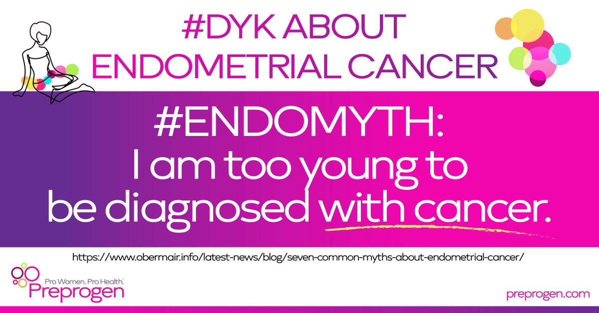 #DYK young women can be diagnosed with #endometrialcancer?

Although it predominantly affects women after menopause, young women aren’t exempt from an endometrial cancer diagnosis. 

#womenshealth #Preprogen #gynecologichealth