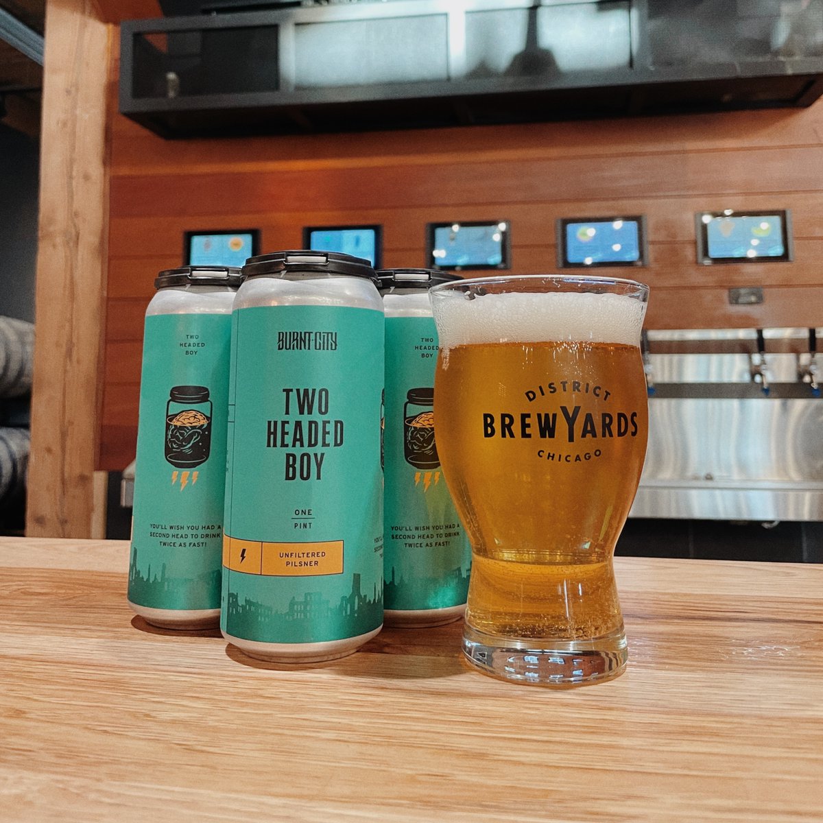 It's Day 8. Crack open a cold can of Two Headed Boy Pilsner. It's the crispiest boi in town.