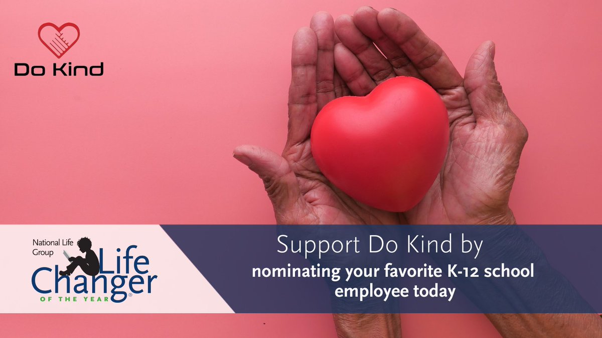 Help us spread kindness and fundraise for schools this holiday season by nominating your favorite K-12 educator for the LifeChanger of the Year Award by Dec. 31st. Your LifeChanger will be able to choose us to send a $25 donation to, at no cost to them!  bit.ly/36i2WPQ