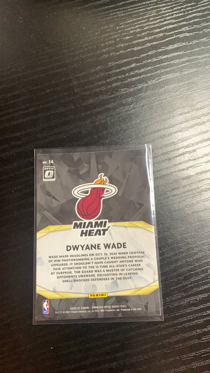 BtagsCards's tweet photo. Dwayne Wade Winner Stays 

$.76 @HobbyConnector @sports_sell https://t.co/O8hQQh8JWm