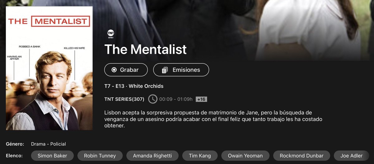 Serie “El Mentalista” tweet media